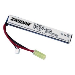 Batería Li-Po 7.4V 1500 mAh 20c Zasdar (2 sticks)