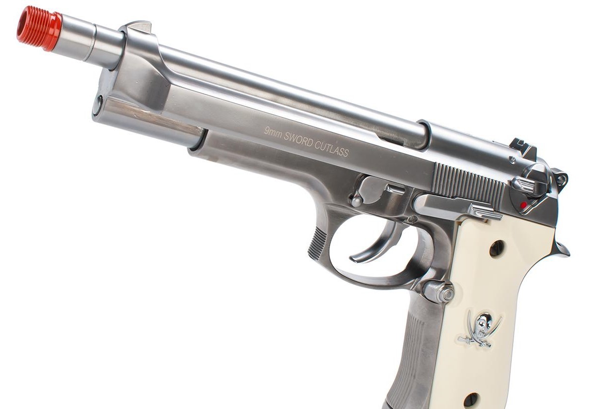 Pistola KWA M9 Tactical de Gas con Retroceso para Airsoft 