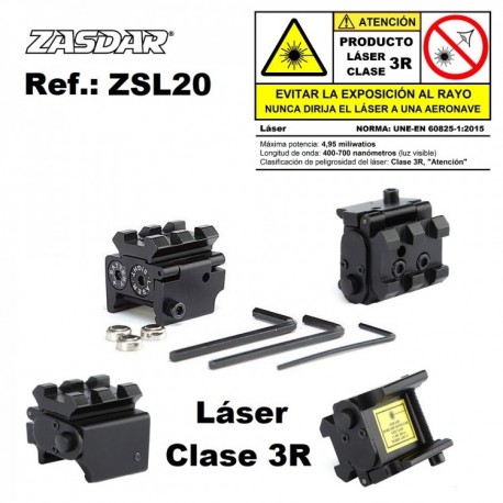 Laser compacto Zasdar - Clase 3R