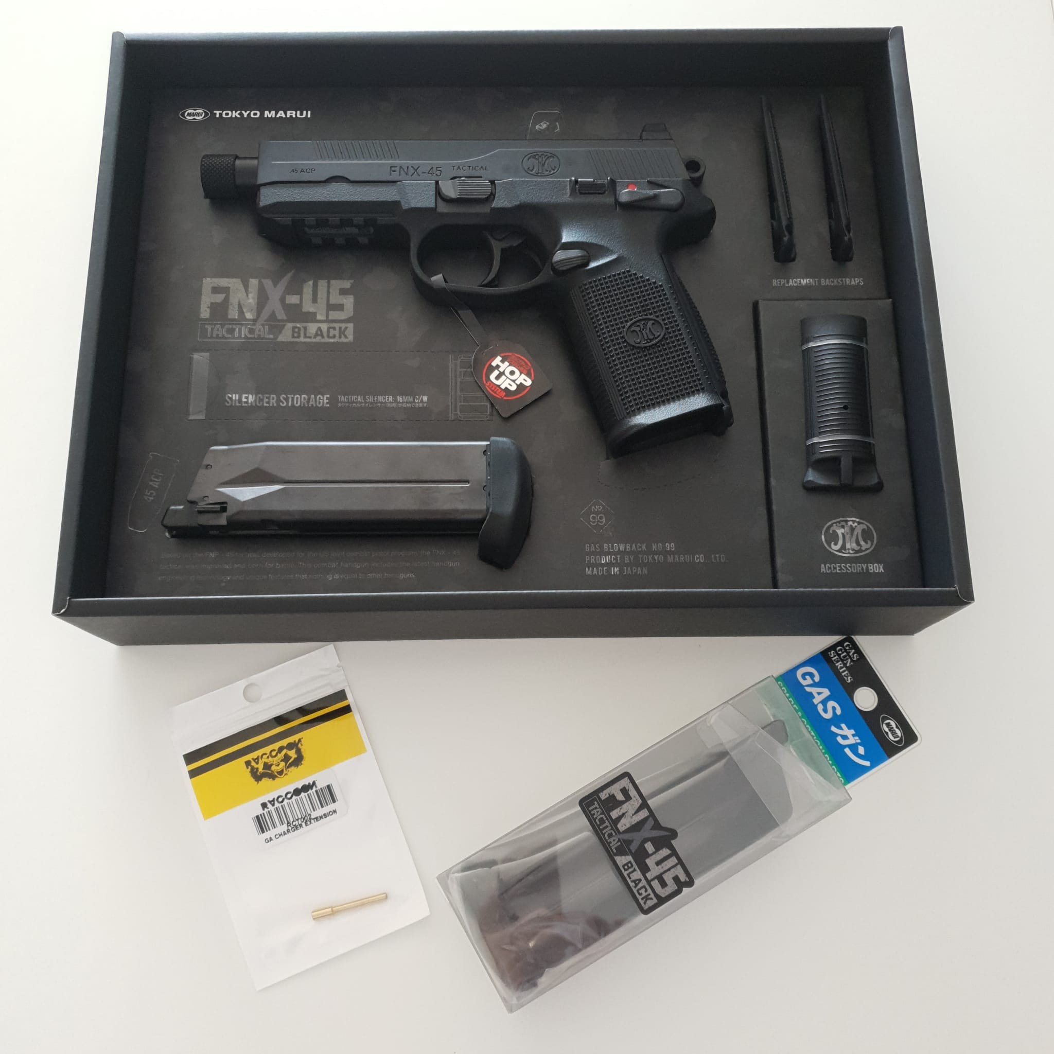 Comprar pack pistola FNX45 Tactical Tokyo Marui en Internet - Online