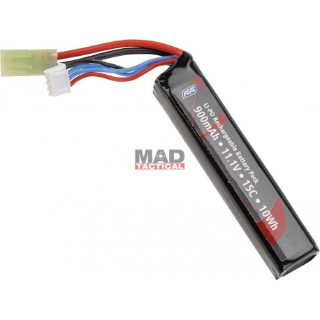 Batería Li-Po 11.1V 900mAh 15C ASG